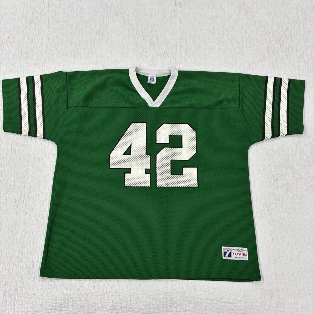 Vintage Logo 7 Jersey Size XXL NY New York Jets Ronnie Lott #42 Made In USA